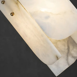 Contemporary Vertical Alabaster Dining Room Pendant Light Zawala Image - 11