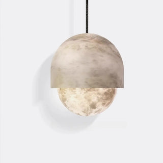 Contemporary Sphere Alabaster Living Room Pendant Light Zawala Image - 7