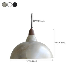 ZOWALA - Contemporary Industrial Aluminum Dome Pendant Light #size
