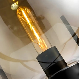 ZOWALA - Contemporary Amber Glass Oda Floor Lamp Image - 7