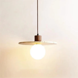 ZOWALA - Contemporary Geometric Stone Bedroom Pendant Light Image - 10