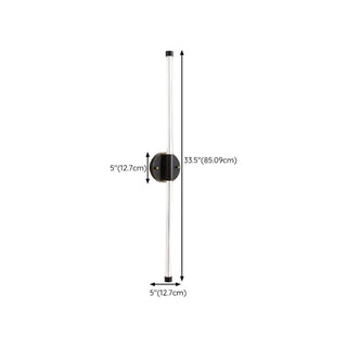 ZOWALA - Contemporary White Vertical Wall Vanity Light Image - 15