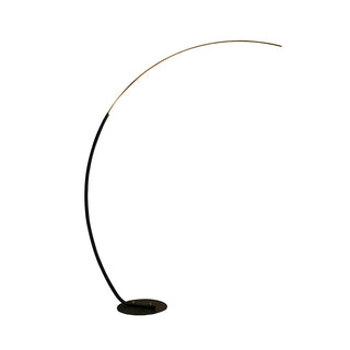 Contemporary Living Room White Arc LED Floor Lamp Zawala Image - 10
