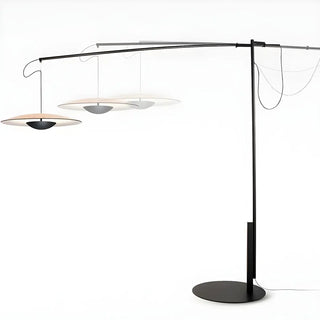 Modern Black Disc Adjustable Metal LED Floor Lamp Zawala Image - 10