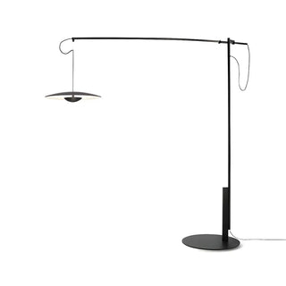 Modern Black Disc Adjustable Metal LED Floor Lamp Zawala Image - 8