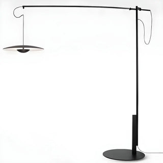 Modern Black Disc Adjustable Metal LED Floor Lamp Zawala Image - 9