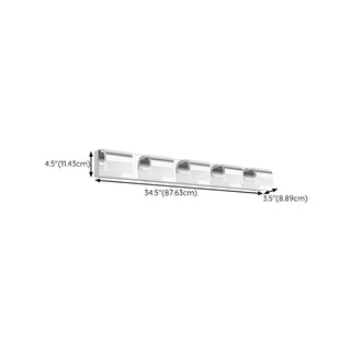 ZOWALA - Contemporary Black LED Bathroom Vanity Light Fixture Image - 18
