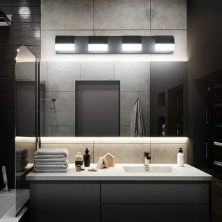 ZOWALA - Contemporary Black LED Bathroom Vanity Light Fixture Image - 2