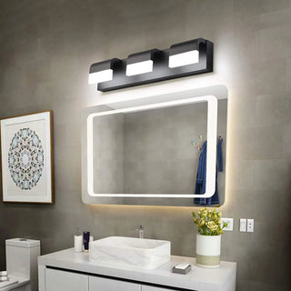 ZOWALA - Contemporary Black LED Bathroom Vanity Light Fixture Image - 3