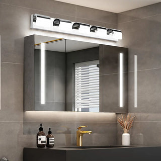 ZOWALA - Contemporary Black LED Bathroom Vanity Light Fixture Image - 5