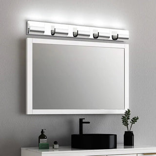 ZOWALA - Contemporary Black LED Bathroom Vanity Light Fixture Image - 7