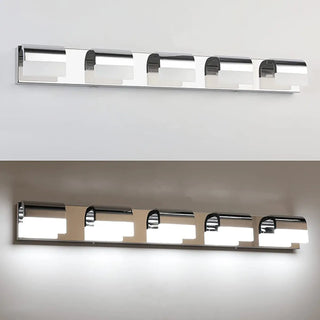 ZOWALA - Contemporary Black LED Bathroom Vanity Light Fixture Image - 9