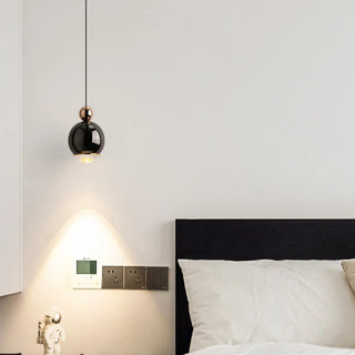 ZOWALA - Contemporary Globe Metal Dining Room Black Pendant Light Image - 1