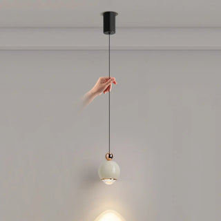 ZOWALA - Contemporary Globe Metal Dining Room Black Pendant Light Image - 12