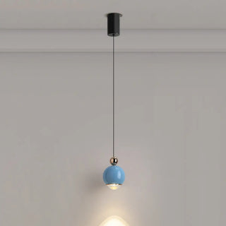ZOWALA - Contemporary Globe Metal Dining Room Black Pendant Light Image - 13