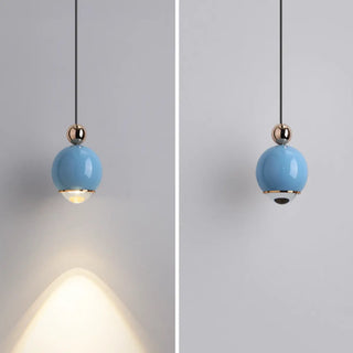 ZOWALA - Contemporary Globe Metal Dining Room Black Pendant Light Image - 19