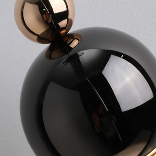 ZOWALA - Contemporary Globe Metal Dining Room Black Pendant Light Image - 21