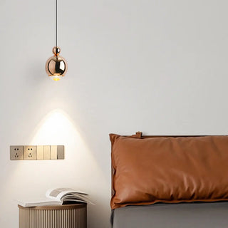 ZOWALA - Contemporary Globe Metal Dining Room Black Pendant Light Image - 3