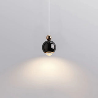ZOWALA - Contemporary Globe Metal Dining Room Black Pendant Light Image - 5