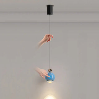 ZOWALA - Contemporary Globe Metal Dining Room Black Pendant Light Image - 8