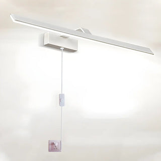 Black Contemporary Rectangular Metal LED Vanity Light Zawala Image - 19