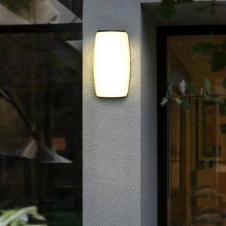 Modern Square Black Metal Outdoor Waterproof Wall Light Zawala Image - 6