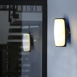 Modern Square Black Metal Outdoor Waterproof Wall Light Zawala Image - 7