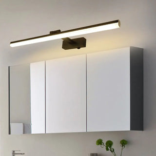 ZOWALA - Contemporary Black Linear Rotating Bar Vanity Light Image - 1