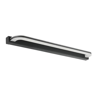 Contemporary Black Curved LED Vanity Light Fixture Zawala Image - 6