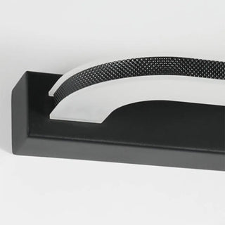 Contemporary Black Curved LED Vanity Light Fixture Zawala Image - 9
