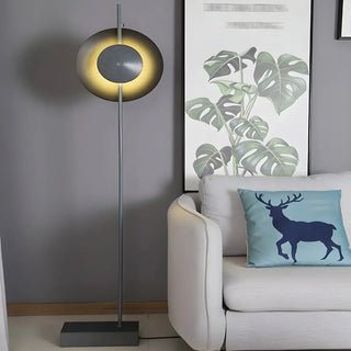 Contemporary Black Round LED Stone Floor Light Zawala Image - 6