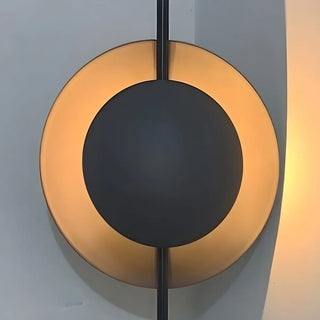 Contemporary Black Round LED Stone Floor Light Zawala Image - 7