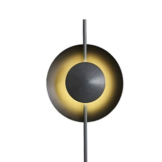 Contemporary Black Round LED Stone Floor Light Zawala Image - 8