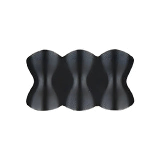Contemporary Wave Shape Aluminum Wall Lights Black Image - 8