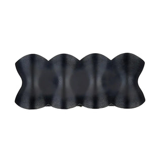 Contemporary Wave Shape Aluminum Wall Lights Black Image - 9