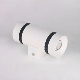 Contemporary Cylinder Aluminum Exterior LED Wall Lamp Zawala Image - 2