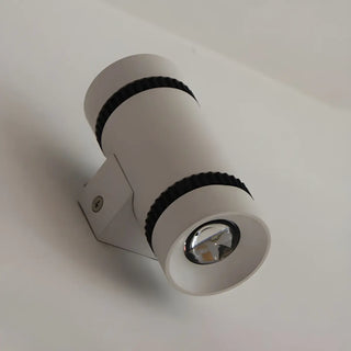 Contemporary Cylinder Aluminum Exterior LED Wall Lamp Zawala Image - 3