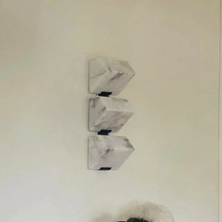 Modern White Geometric Metal Wall Light LED Sconce Zawala Image - 10