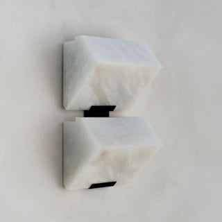 Modern White Geometric Metal Wall Light LED Sconce Zawala Image - 15