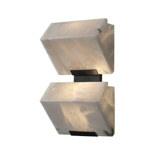 Modern White Geometric Metal Wall Light LED Sconce Zawala Image - 9