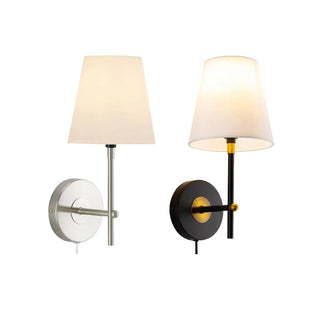 ZOWALA - Contemporary Chrome Cylinder Bedroom Wall Sconce Image - 12