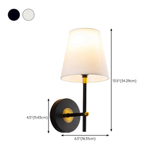 ZOWALA - Contemporary Chrome Cylinder Bedroom Wall Sconce #size