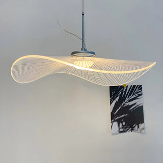 Artistic Contemporary Wave Acrylic Dining Room Pendant Light Zawala Image - 2