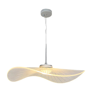 Artistic Contemporary Wave Acrylic Dining Room Pendant Light Zawala Image - 5