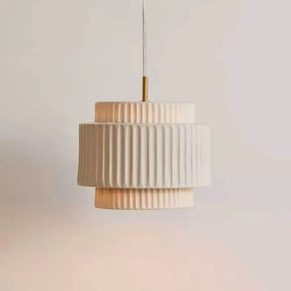 ZOWALA - Contemporary Cylinder Resin Dining Room Green Pendant Light Image - 11