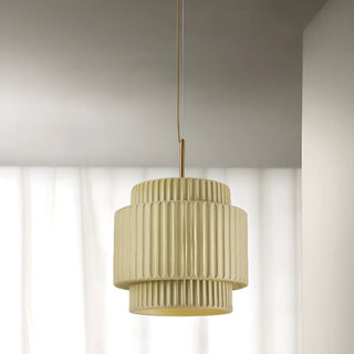 ZOWALA - Contemporary Cylinder Resin Dining Room Green Pendant Light Image - 9