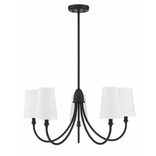 Contemporary Arm Fabric Large Dining Room Black Chandelier Image - 8
