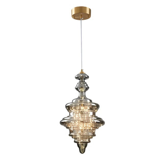 ZOWALA - Contemporary Dining Room Geometric Glass Pendant Light Image - 10