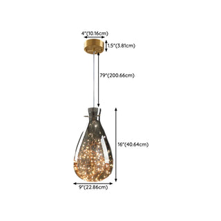 ZOWALA - Contemporary Dining Room Geometric Glass Pendant Light Image - 16