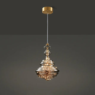 ZOWALA - Contemporary Dining Room Geometric Glass Pendant Light Image - 7